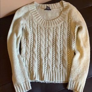 Soft, light green sweater